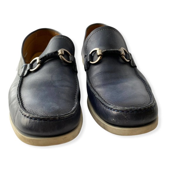 Magnanni Men’s Blue Casual Leather Slip On Sneakers Loafer Shoes Size 10.5 main image 9
